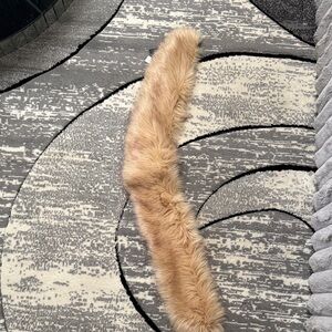 Atmosphere Faux Fur Scarf in Tan